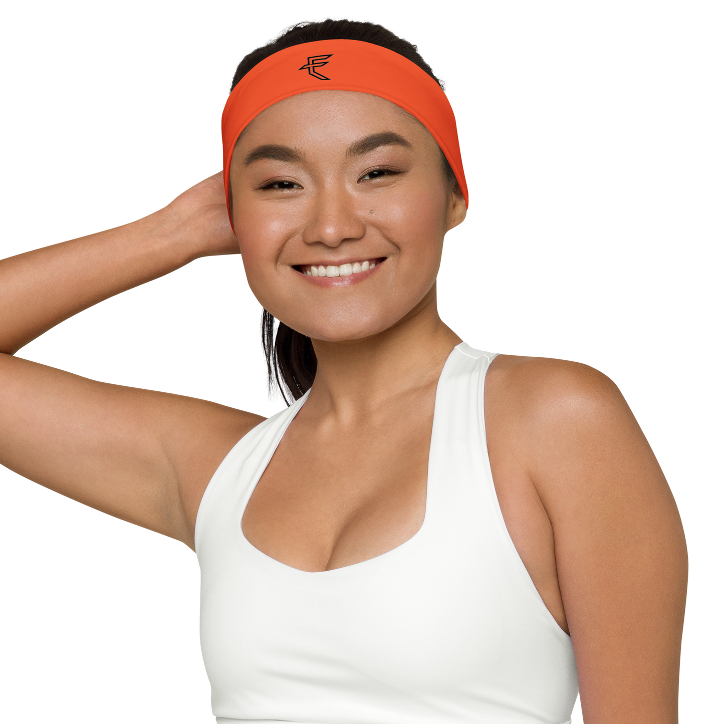 Orange "Tagged" Headband