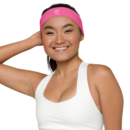 Pink "Tagged" Headband