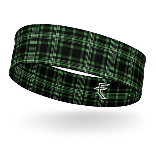 Green "Forest Plaid" Headband