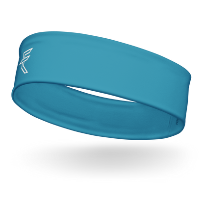 Blue "Tagged" Headband