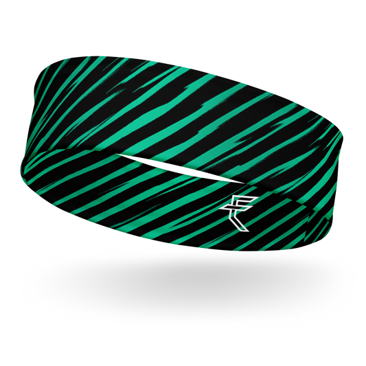 Teal "Velocity Slash" Headband
