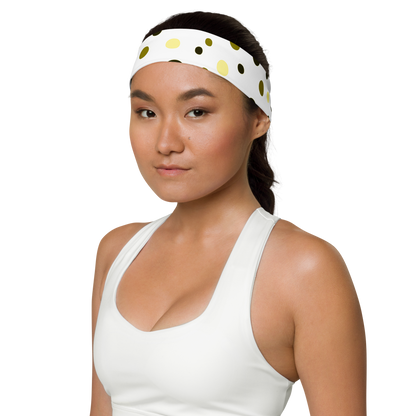 Yellow "Polka Party" Headband