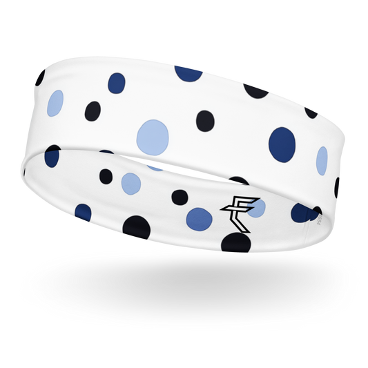 Blue "Polka Party" Headband