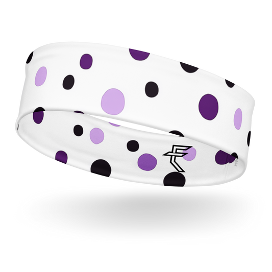 Purple "Polka Party" Headband