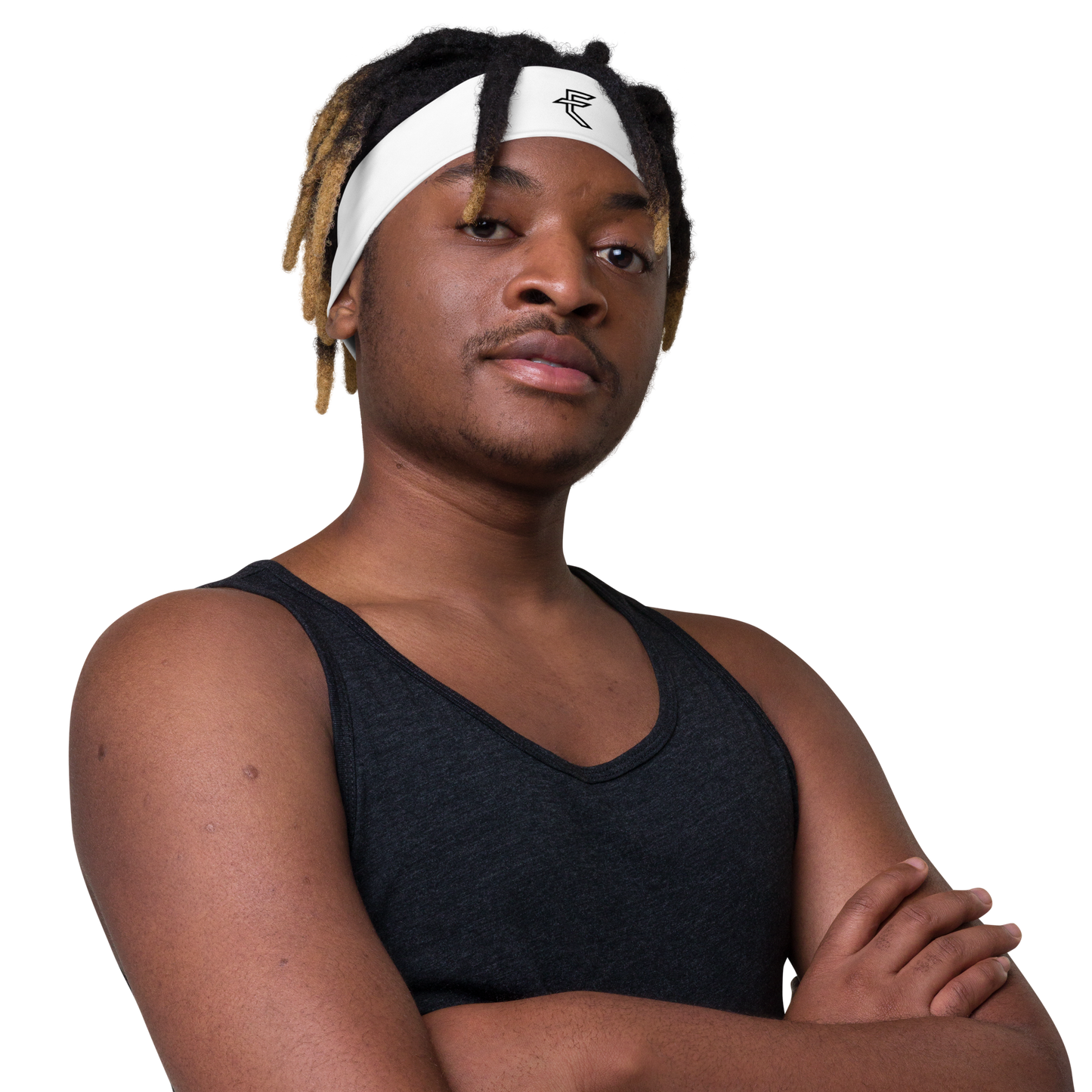 White "Tagged" Headband