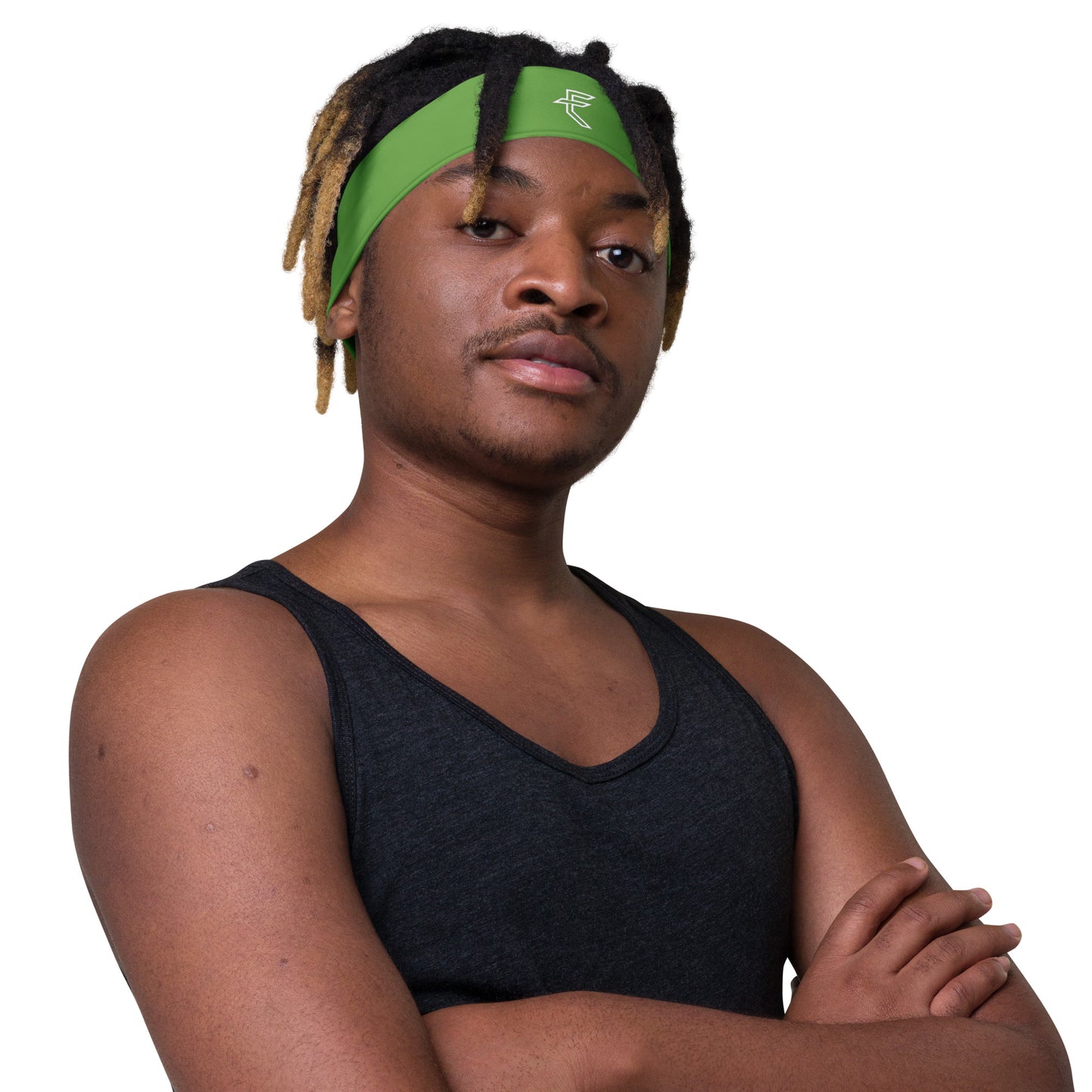 Green "Tagged" Headband