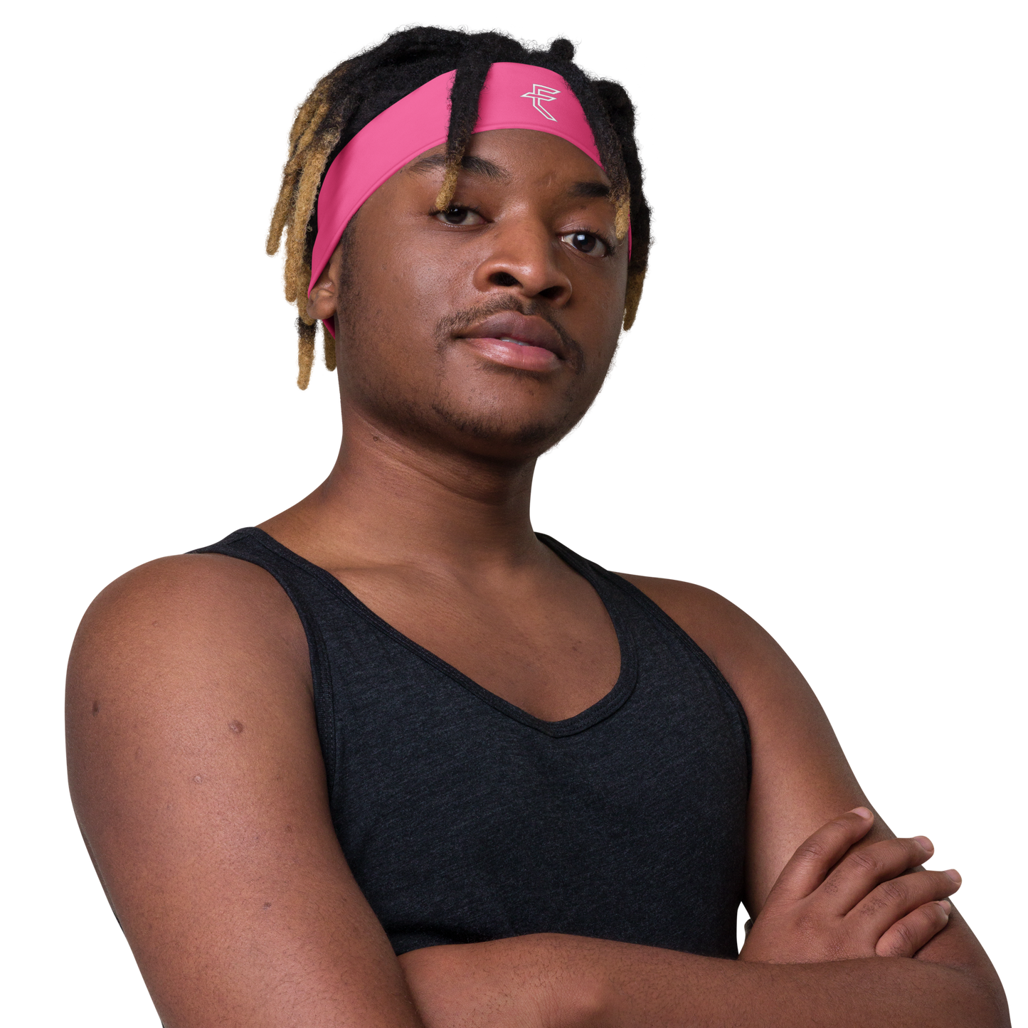 Pink "Tagged" Headband