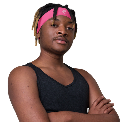 Pink "Tagged" Headband