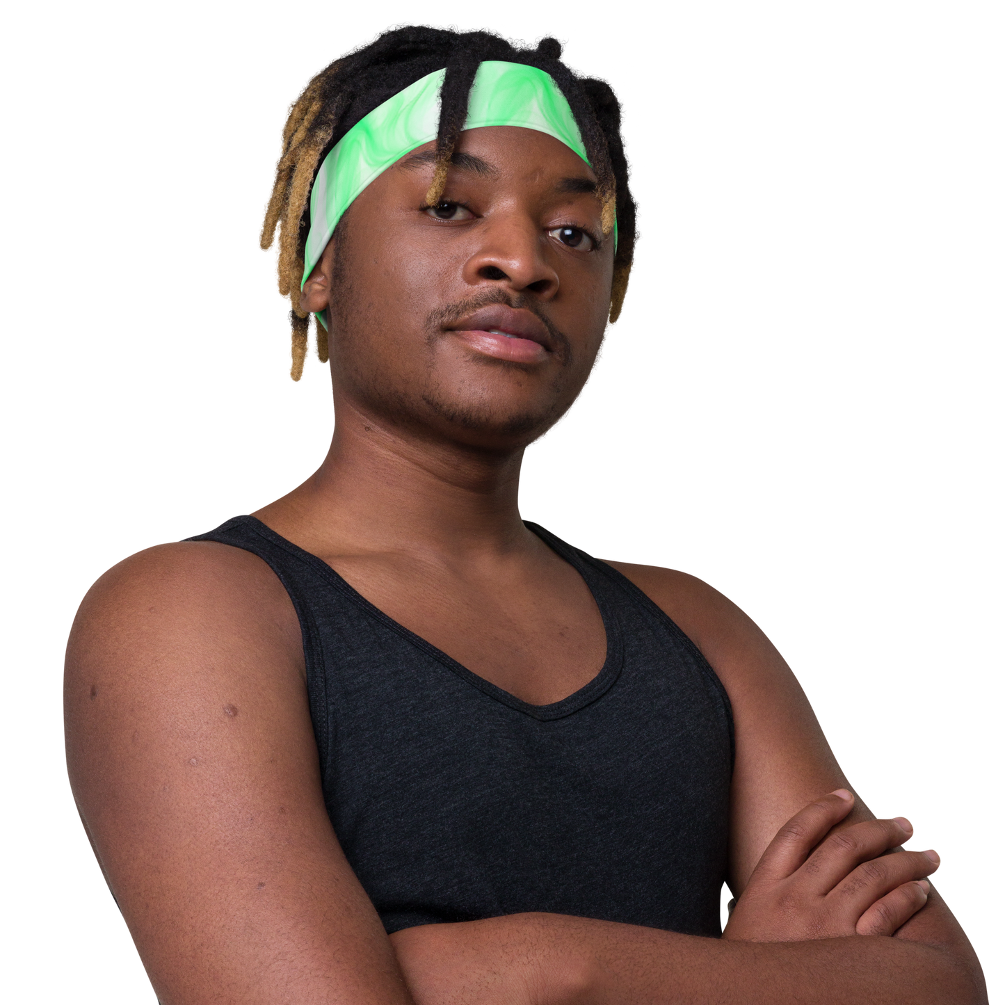 Green "Vapor" Headband