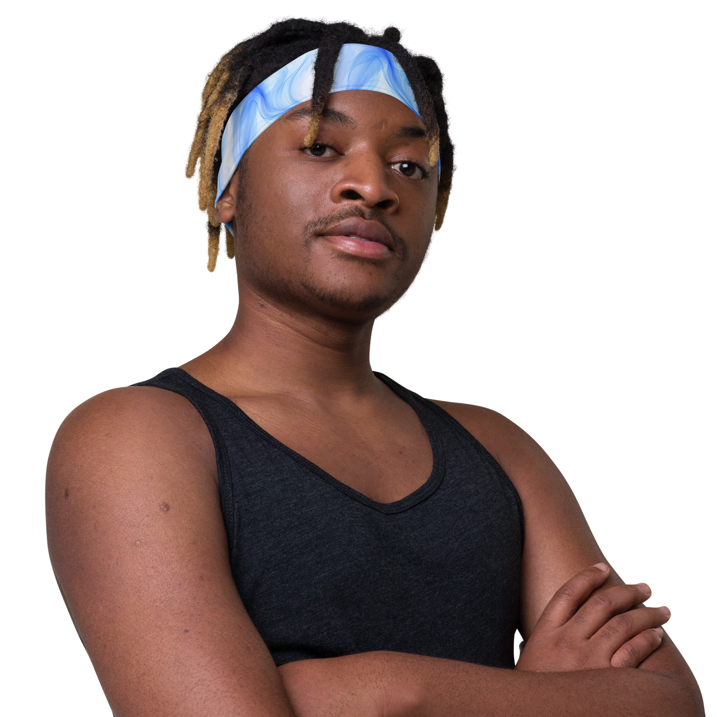 Blue "Vapor" Headband
