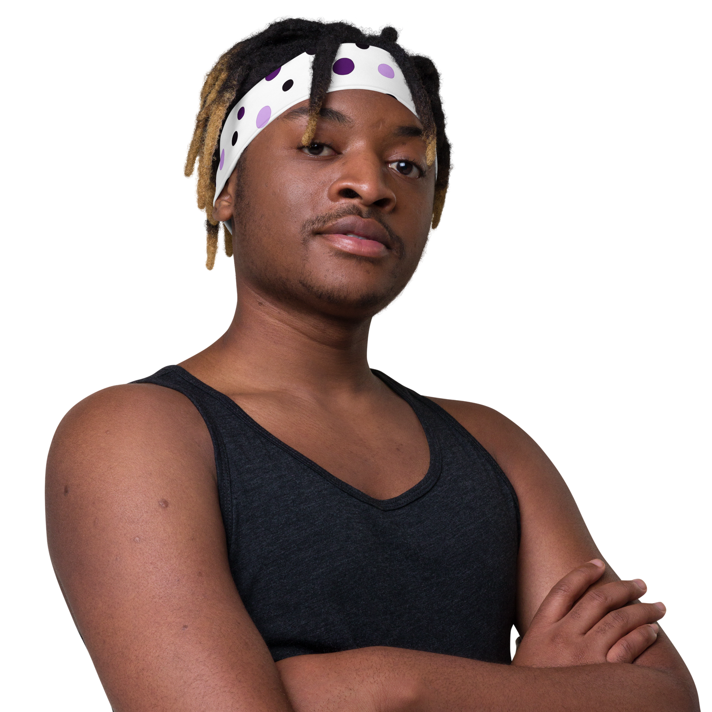 Purple "Polka Party" Headband