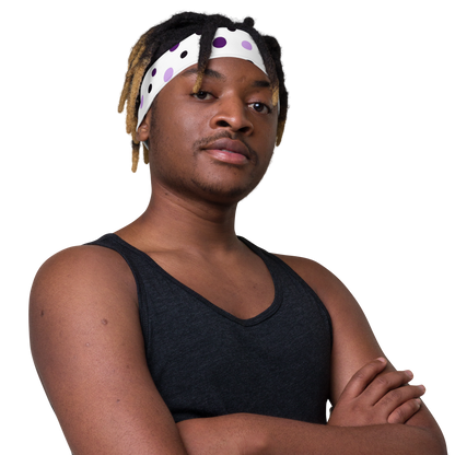 Purple "Polka Party" Headband