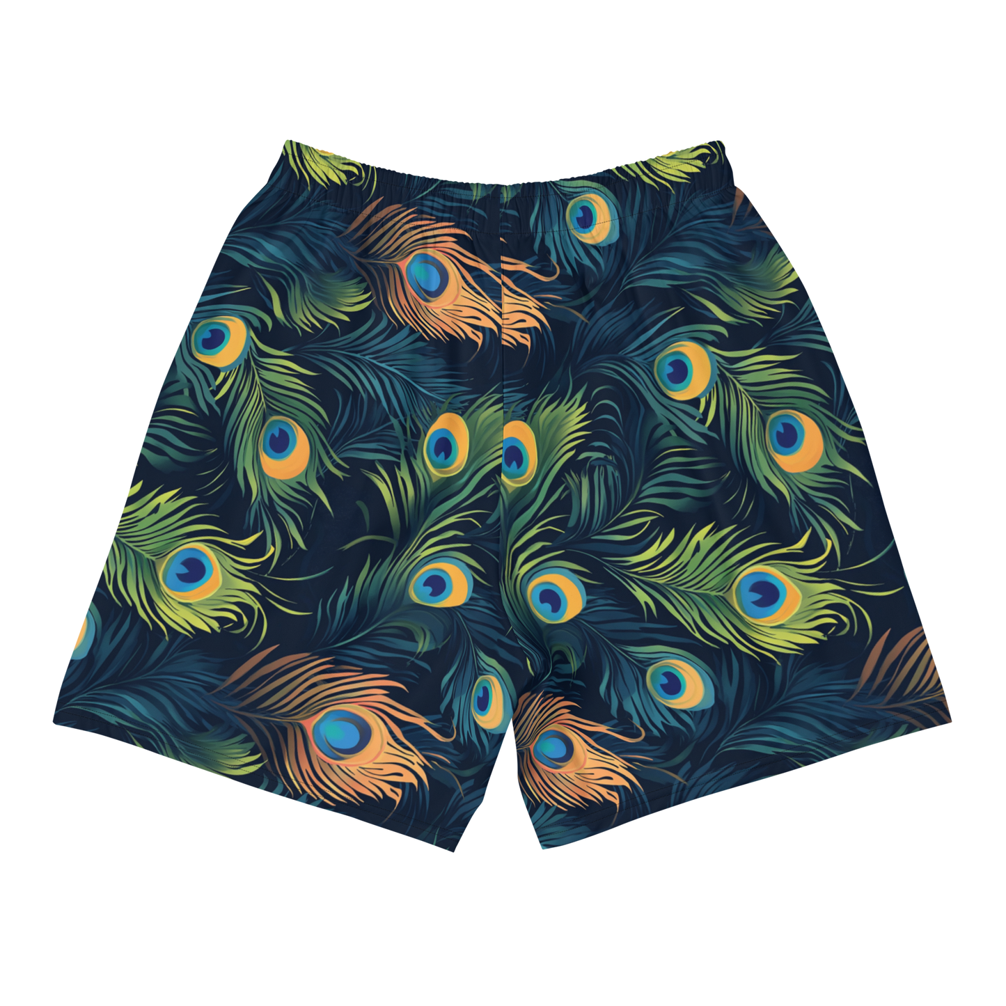 Peacock Feather "Beast Inside" Unisex Long Shorts