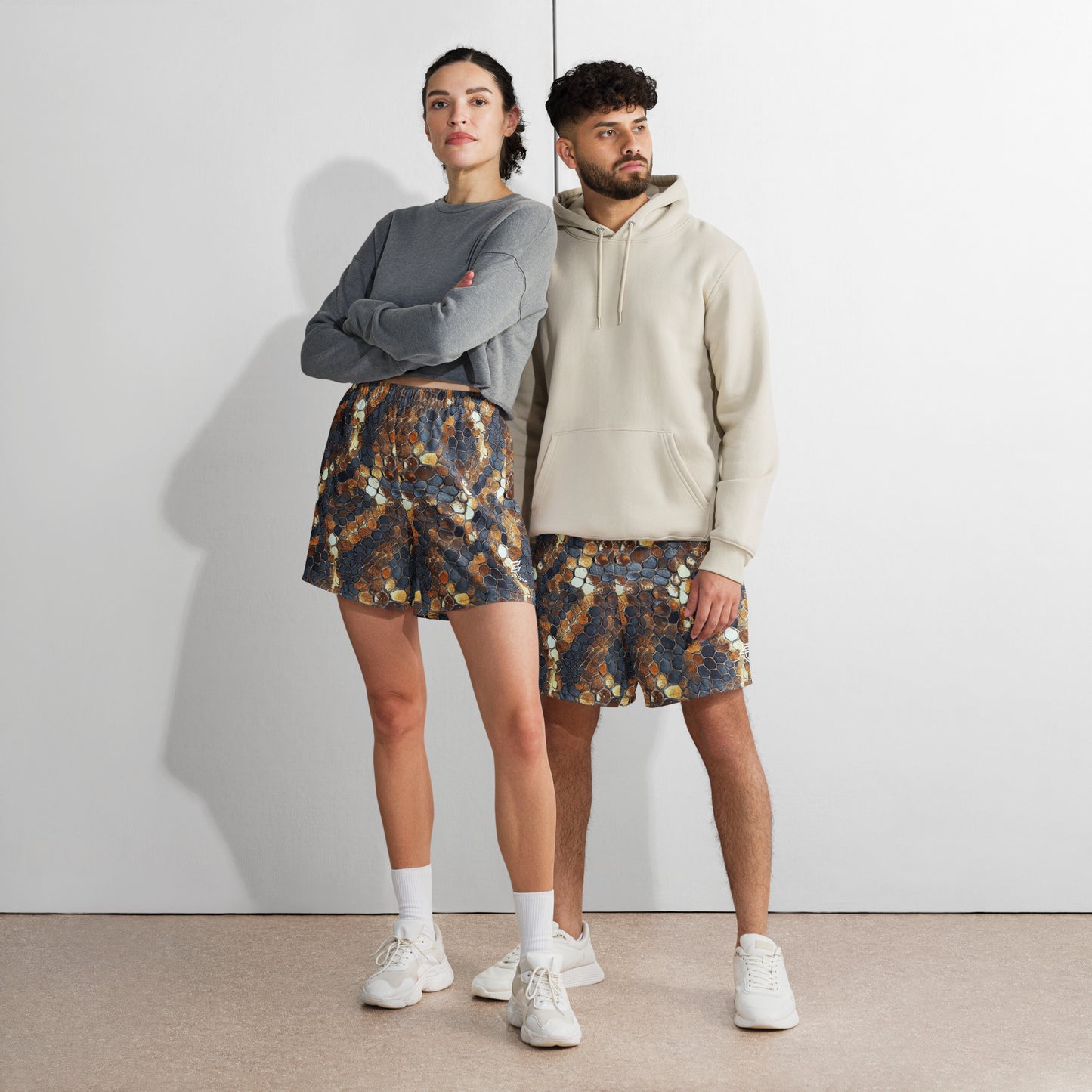 Snake Skin "Beast Inside" Unisex Long Shorts