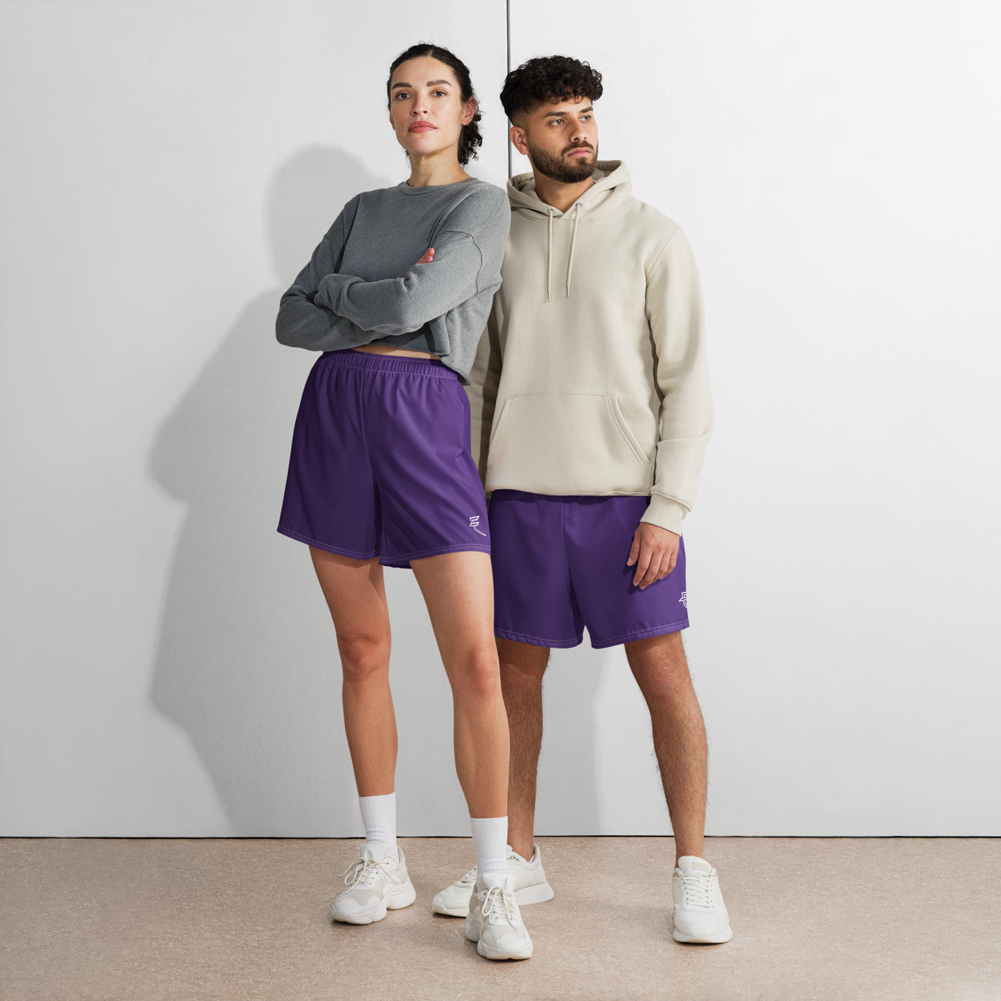 Tagged (Purple) - Uni-Sex Long Shorts