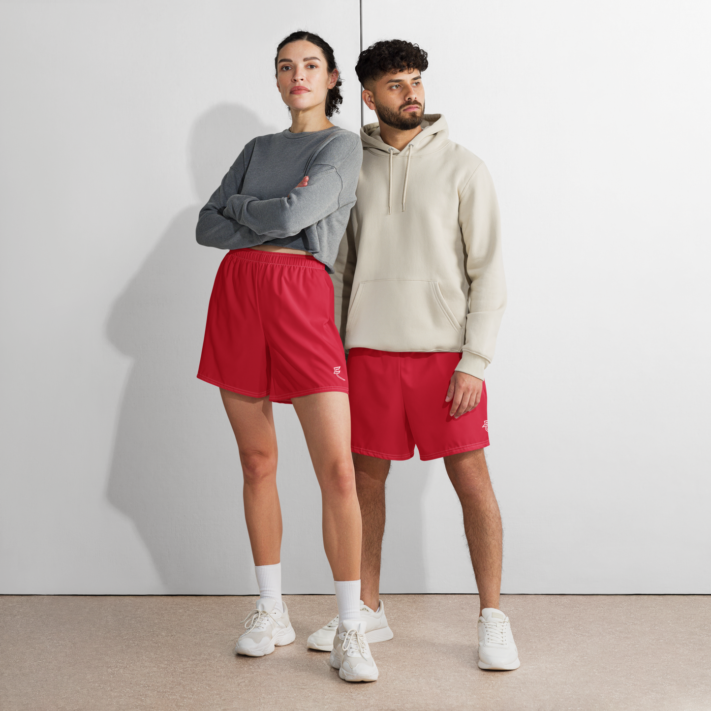 Tagged (Red) - Uni-Sex Long Shorts