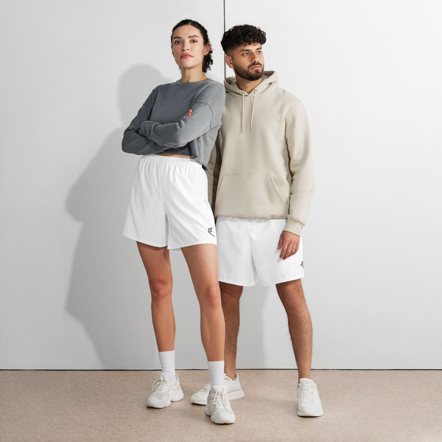 Tagged (White) - Uni-Sex Long Shorts