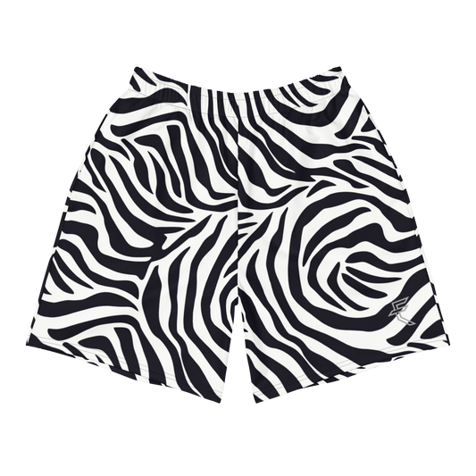 Zebra Print "Beast Inside" Unisex Long Shorts