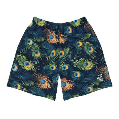 Peacock Feather "Beast Inside" Unisex Long Shorts